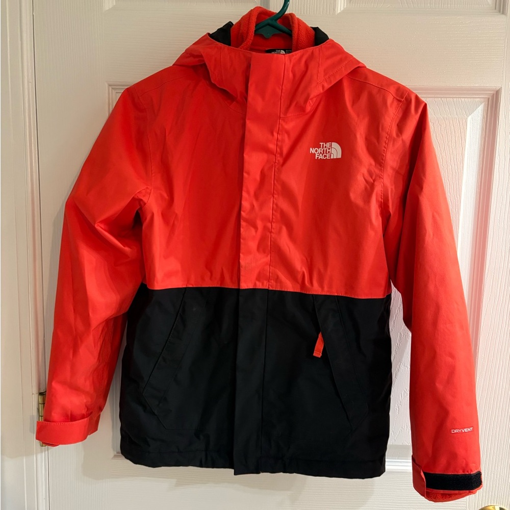 The Northface boys tri-climate jacket M 10/12